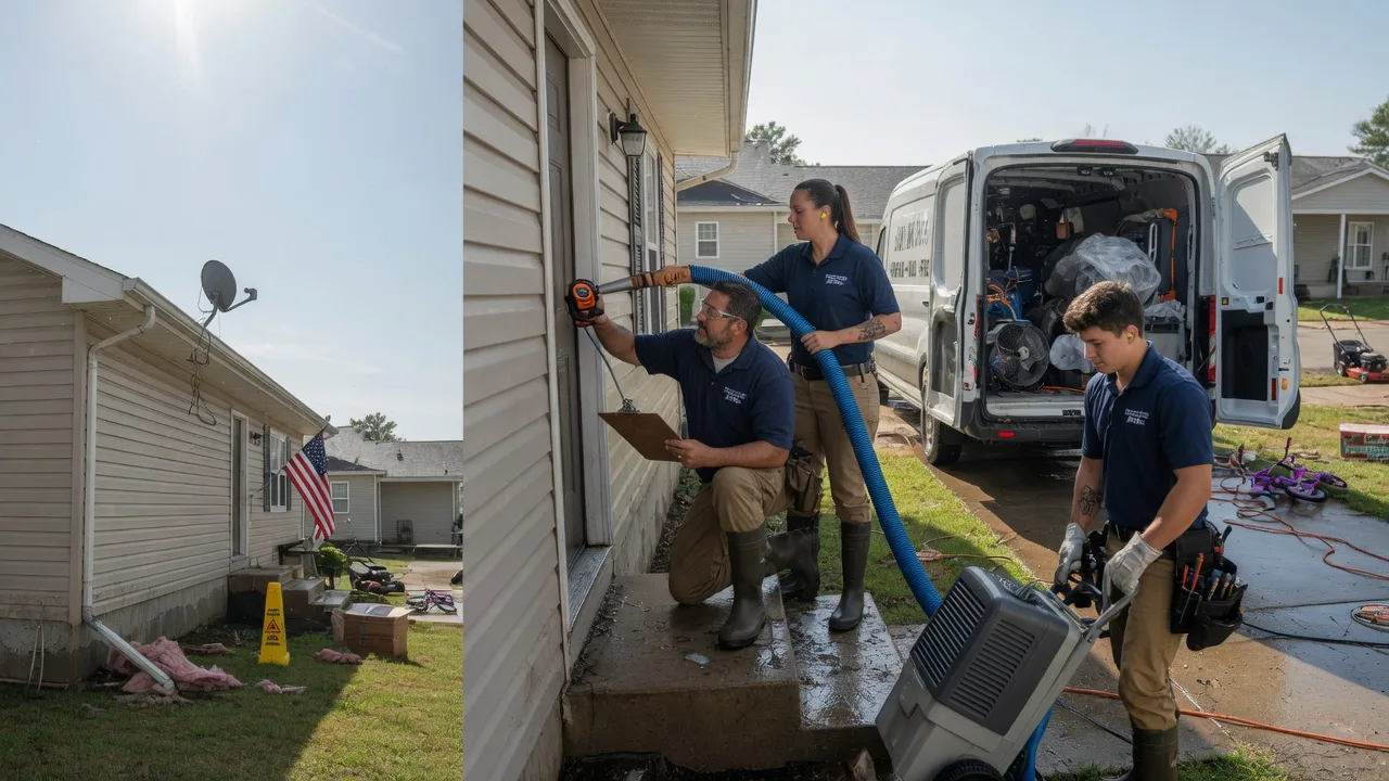 Ceiling Water Damage Restoration in Menomonie, WI near me